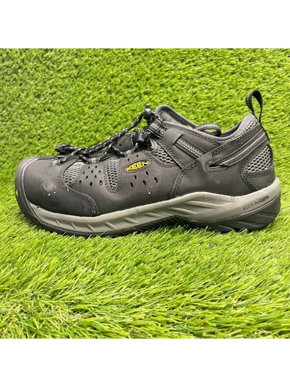 Keen Utility Atlanta Cool II Mens Size 11.5EE Black Steel Toe Safety Work Shoes